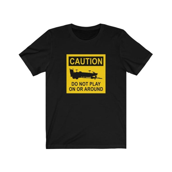 Bass Boat Caution Sign T-Shirt