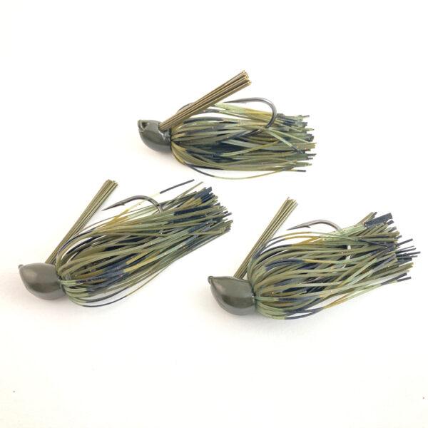 3-Pack Hand-Tied 1/2-oz. Copper Craw Recessed Flat-Eye Flipping Jigs with Free Shipping